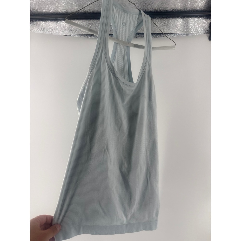 Lululemon Swiftly Tech Racerback Tank Top 2.0 Light Blue Size 12 Activewear